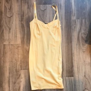 Yellow bodycon dress